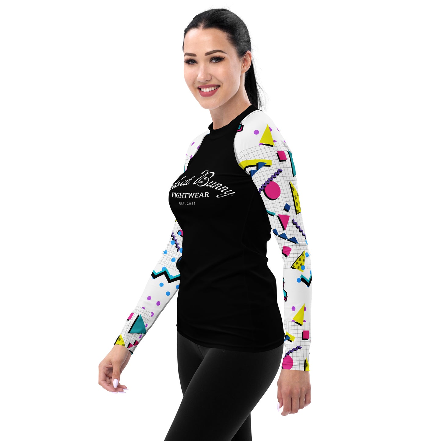 Women's 80's Themed Rash Guard