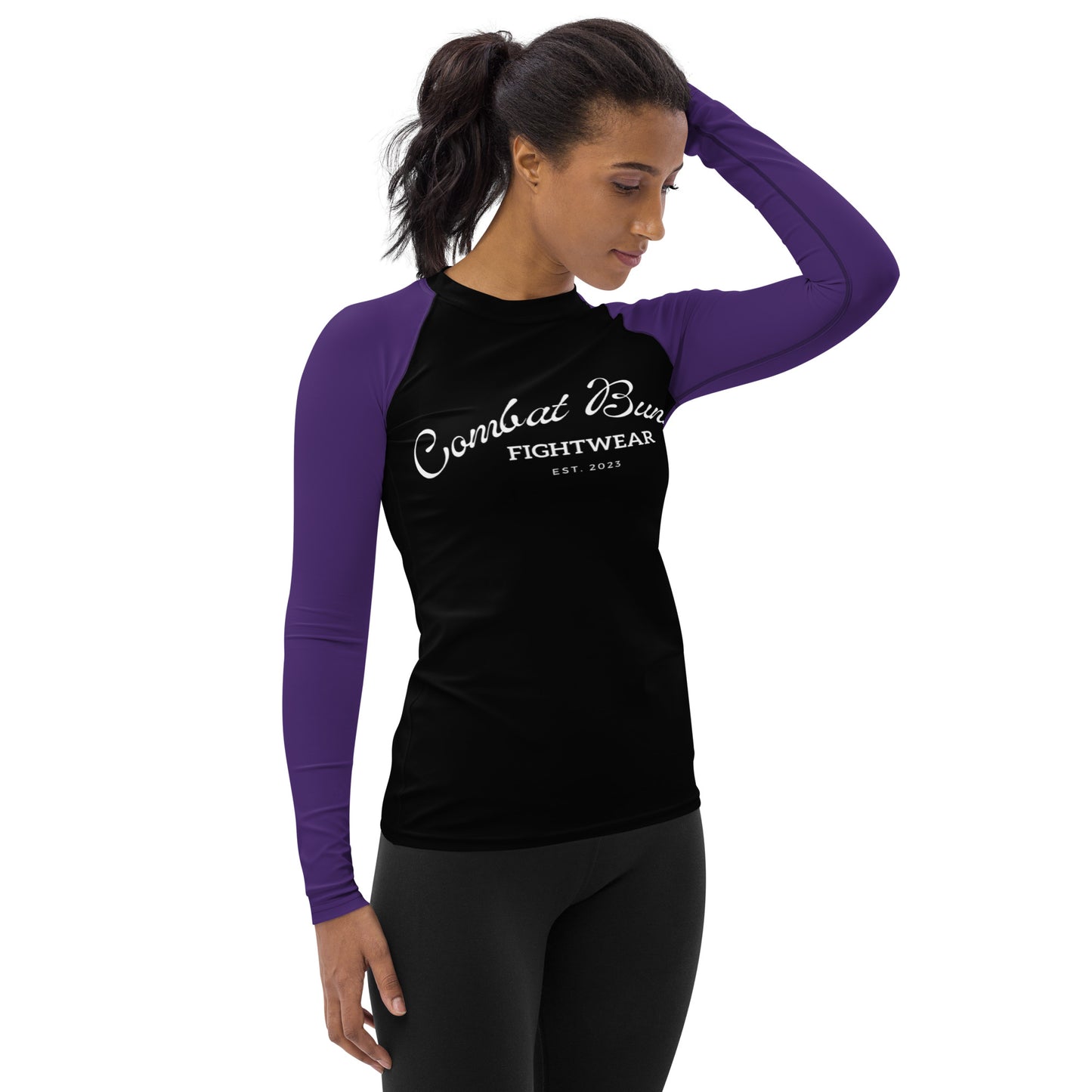 Women's Ranked Purple Rash Guard