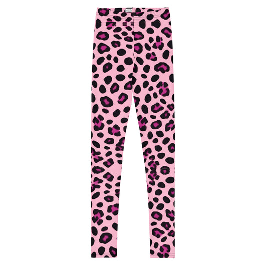 Youth Pink Leopard Print Leggings