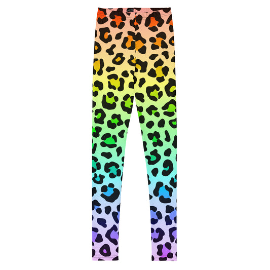 Youth Rainbow Leopard Leggings