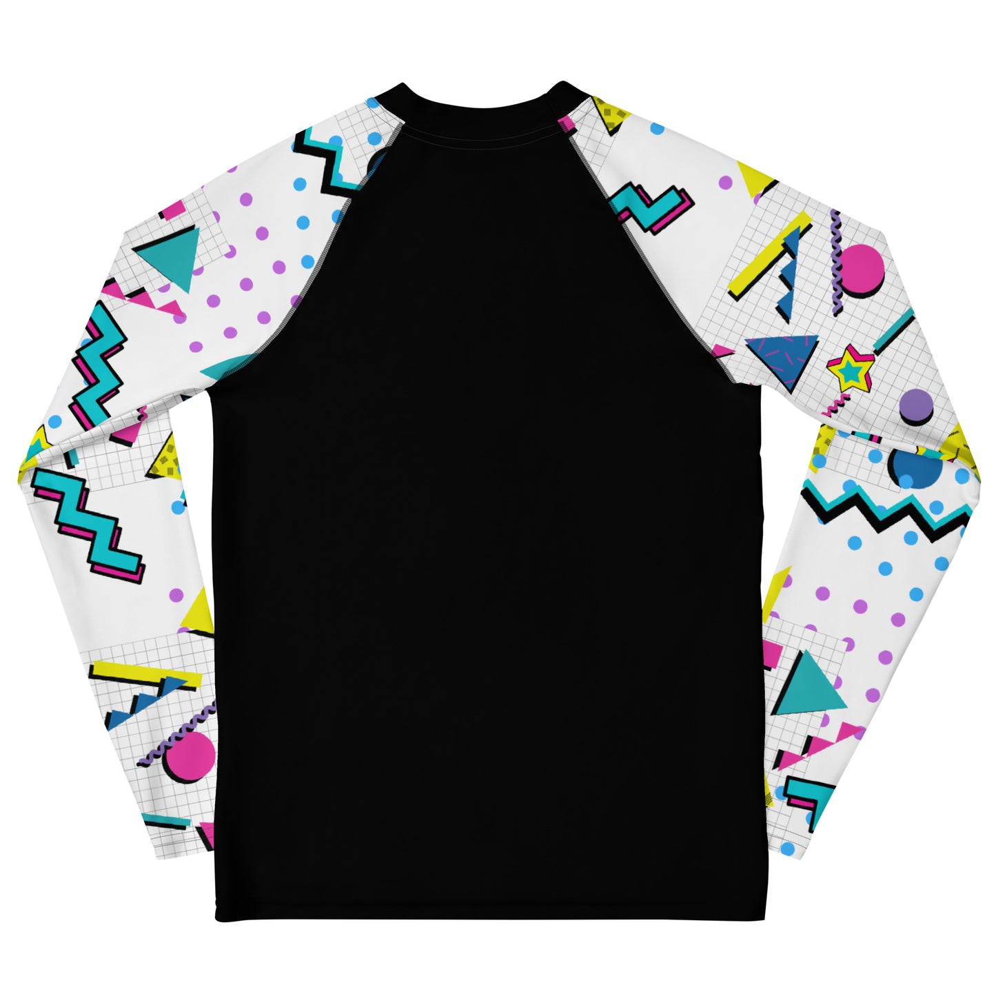 Youth 80's Themed Long Sleeve Rash Guard