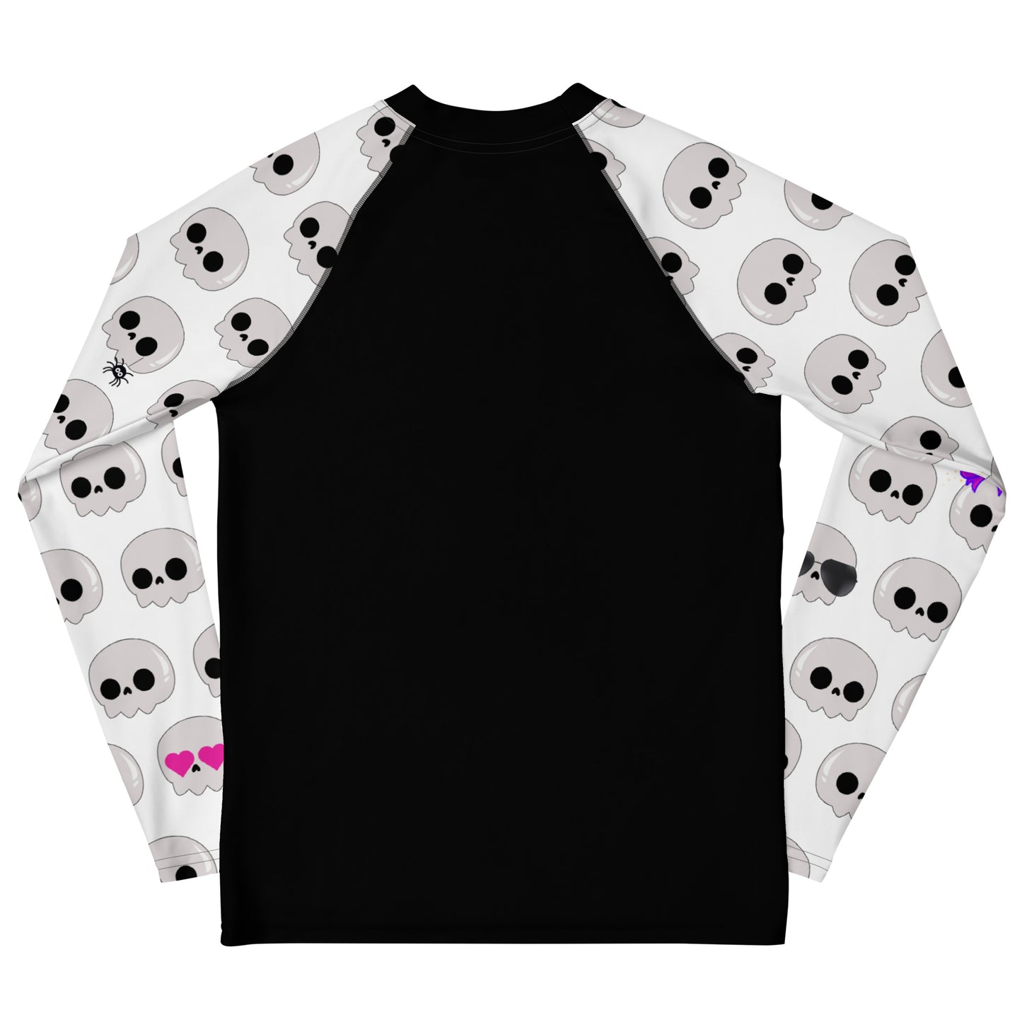 Youth Cute Skull Long Sleeve Rash Guard