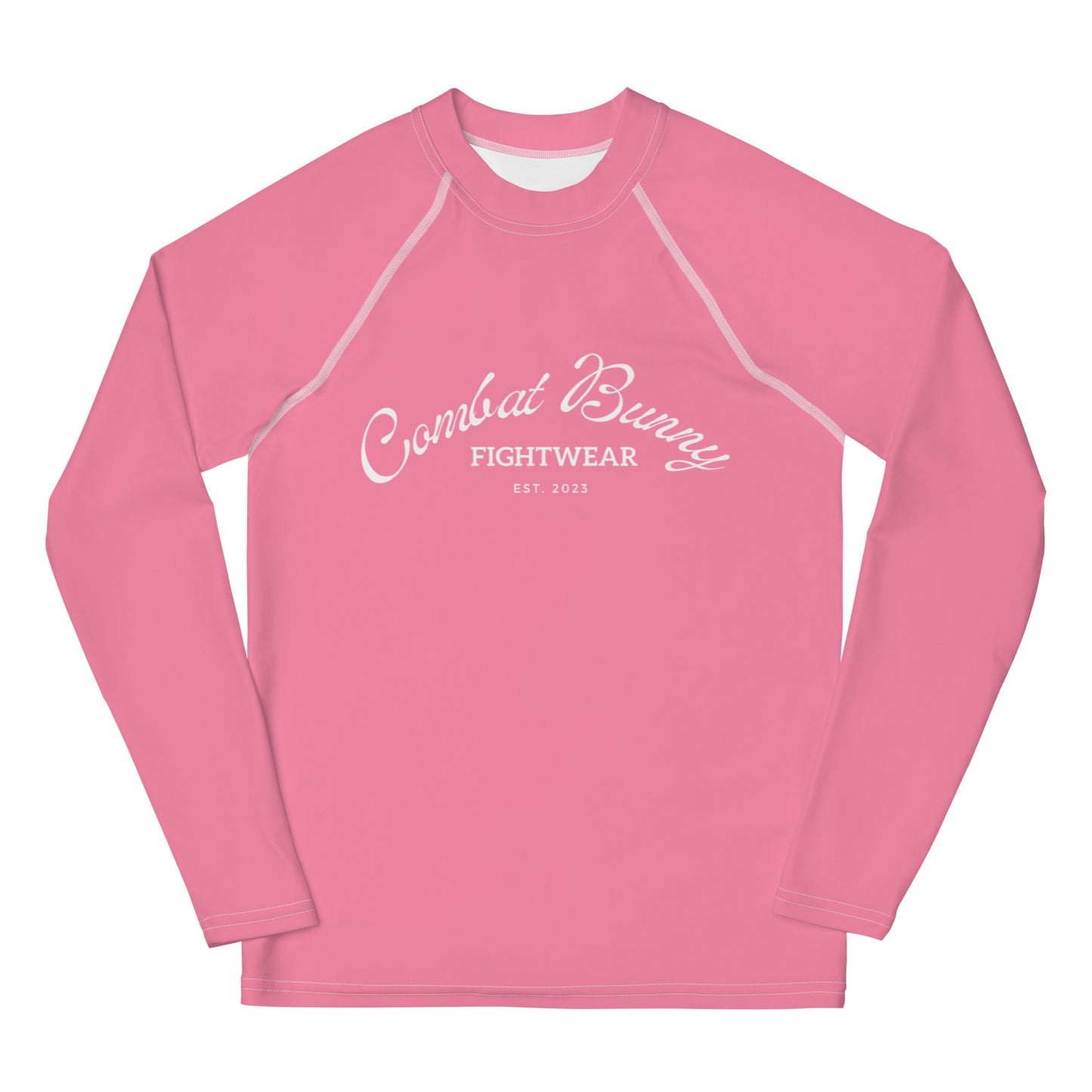 Youth Basic Pink Long Sleeve Rash Guard