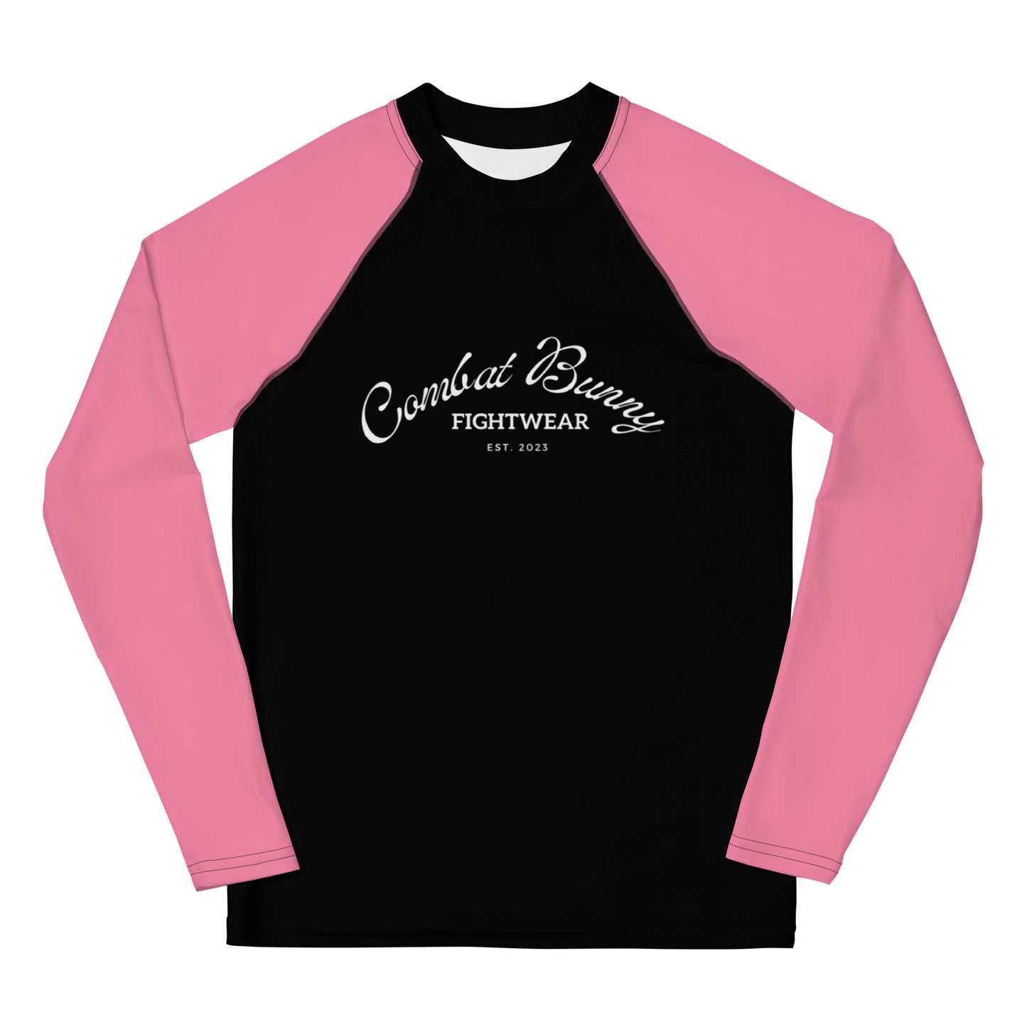 Youth Pink Ranked Long Sleeve Rash Guard