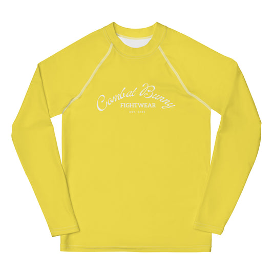 Youth Basic Yellow Long Sleeve Rash Guard