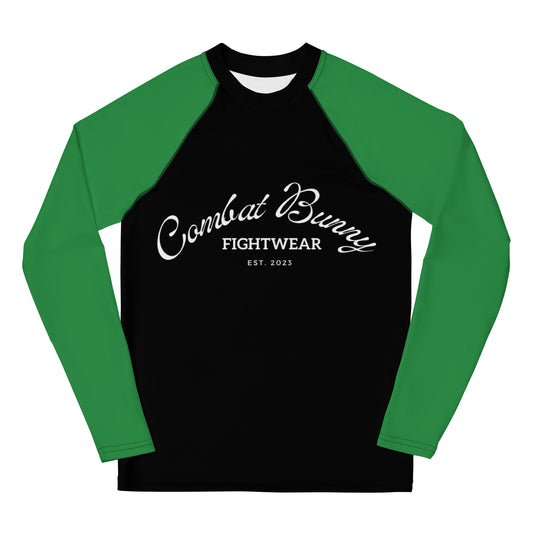 Youth Green Ranked Long Sleeve Rash Guard