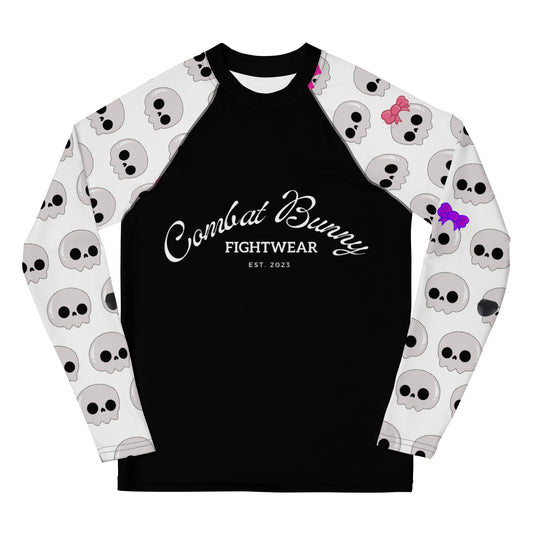 Youth Cute Skull Long Sleeve Rash Guard