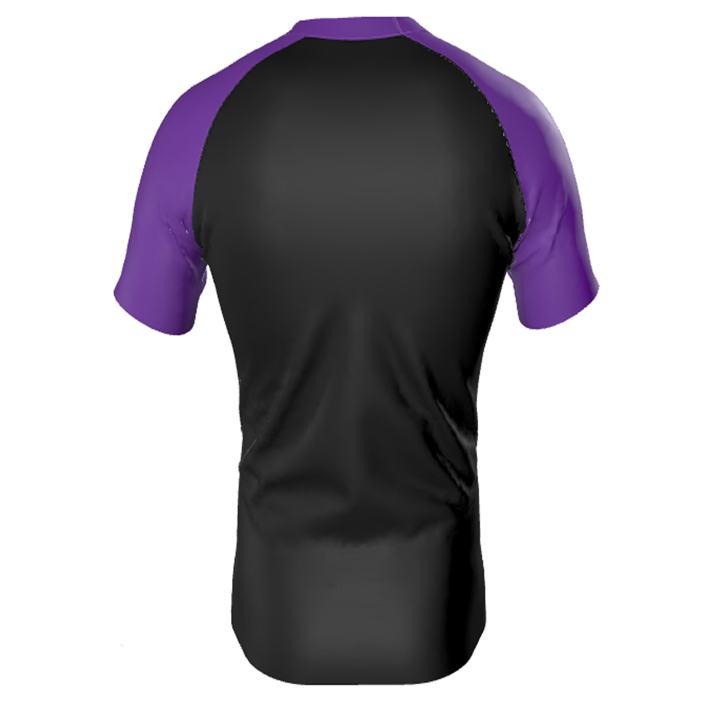 Men's Purple Ranked Rash Guard Short Sleeve