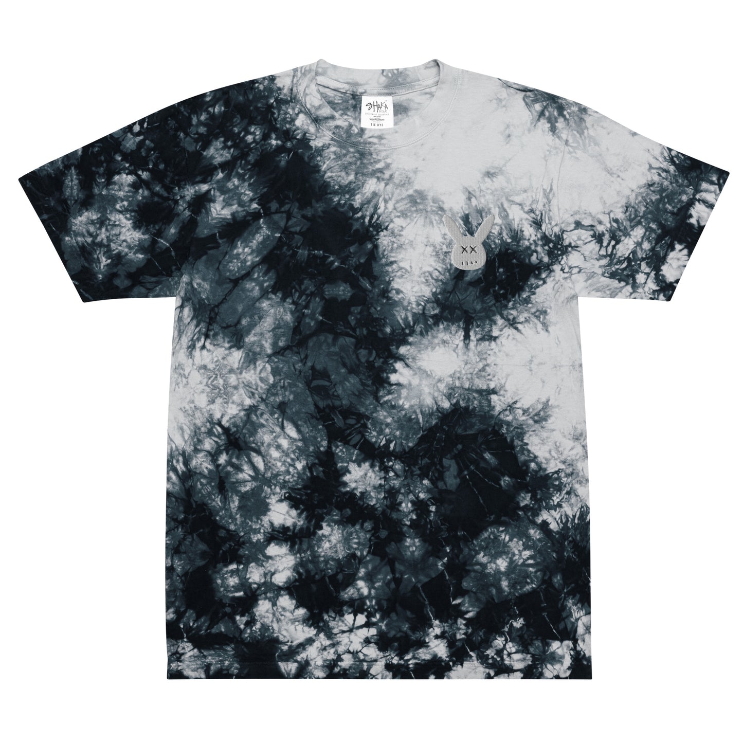 Oversized Combat Bunny tie-dye t-shirt