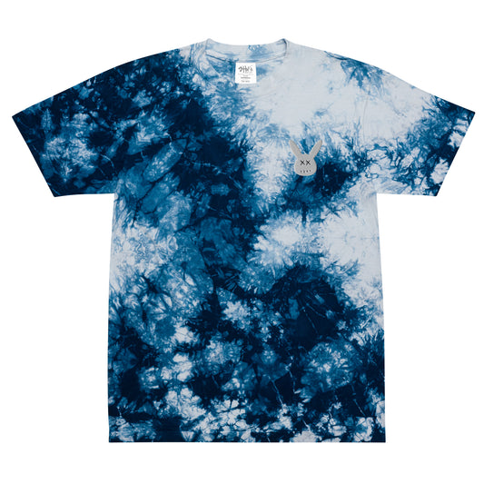 Oversized Combat Bunny tie-dye t-shirt