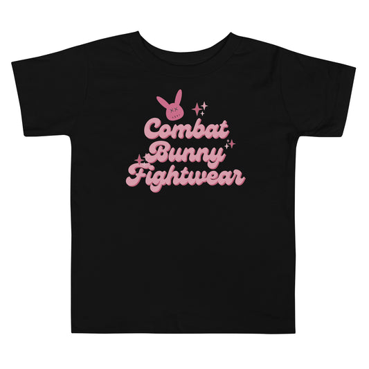 Toddler Sparkly Combat Bunny Short Sleeve Tee