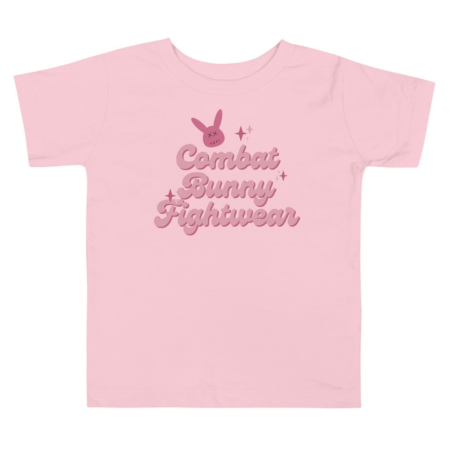 Toddler Sparkly Combat Bunny Short Sleeve Tee