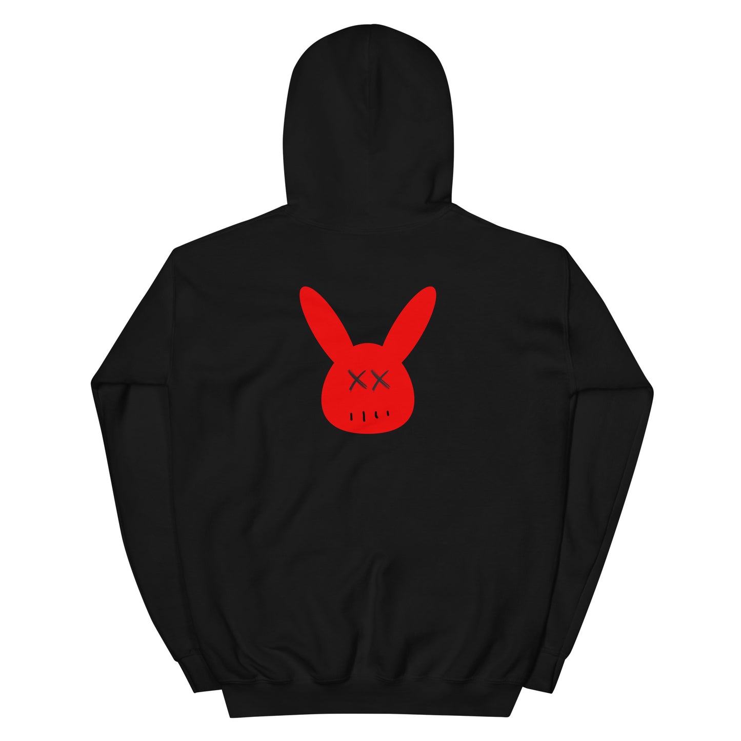 Unisex Red Combat Bunny Hoodie