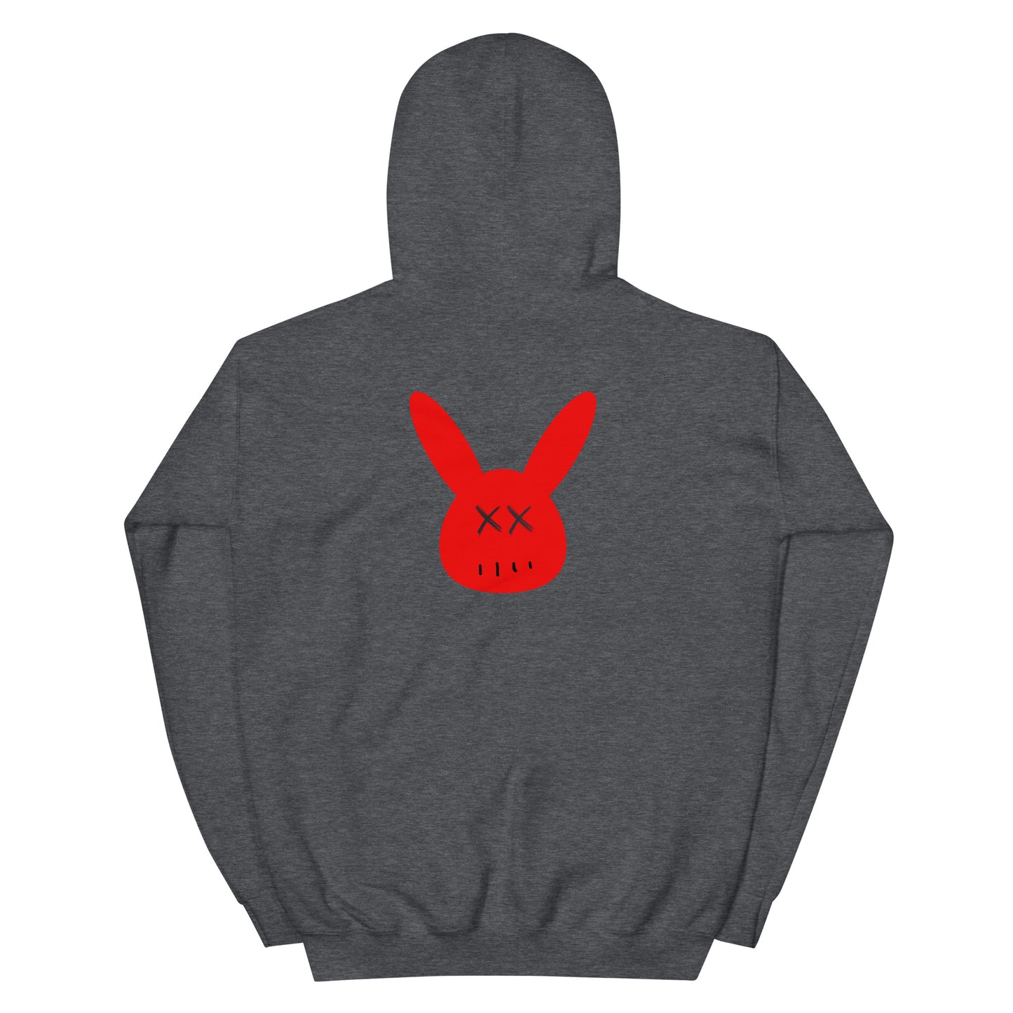 Unisex Red Combat Bunny Hoodie