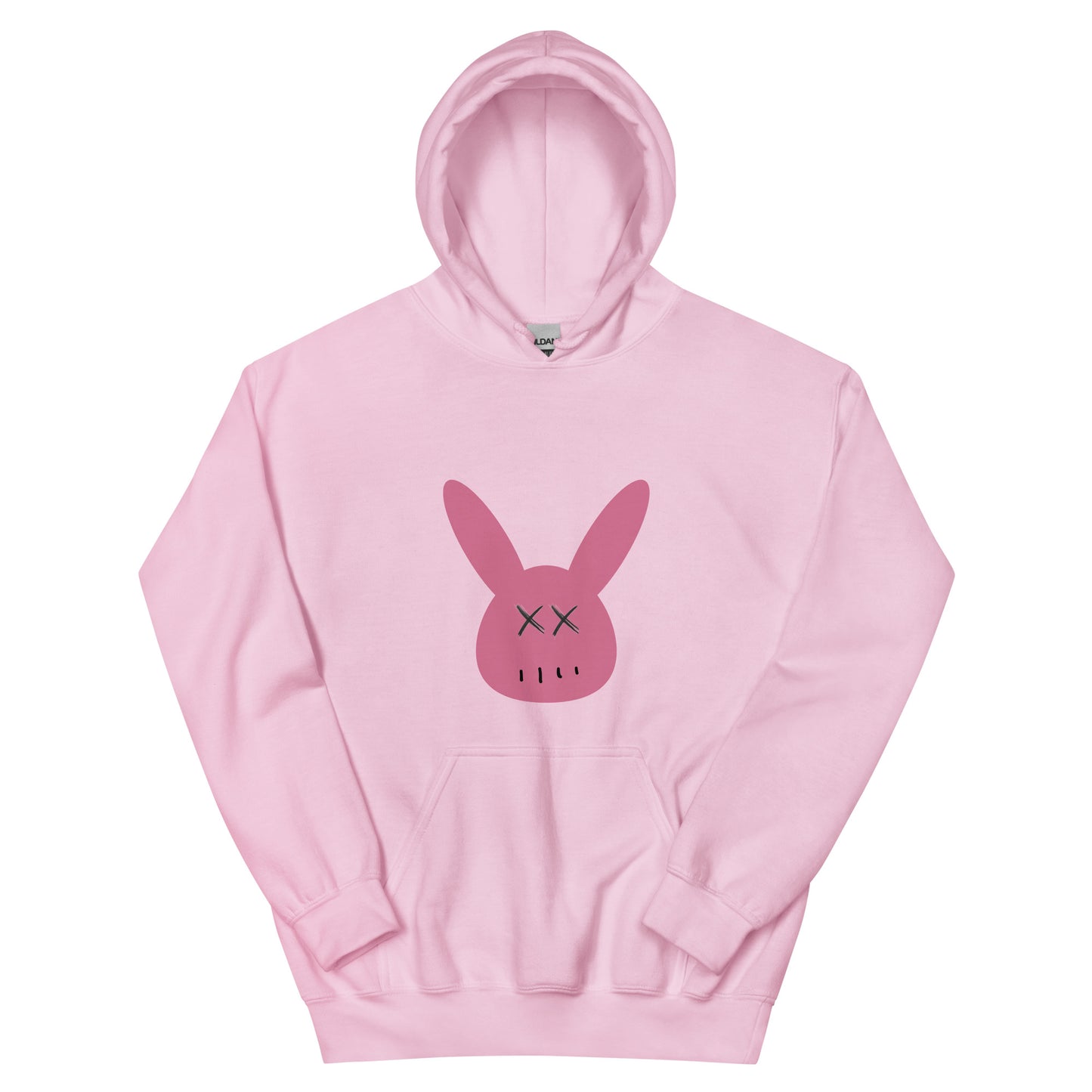 Unisex Pink Combat Bunny Hoodie