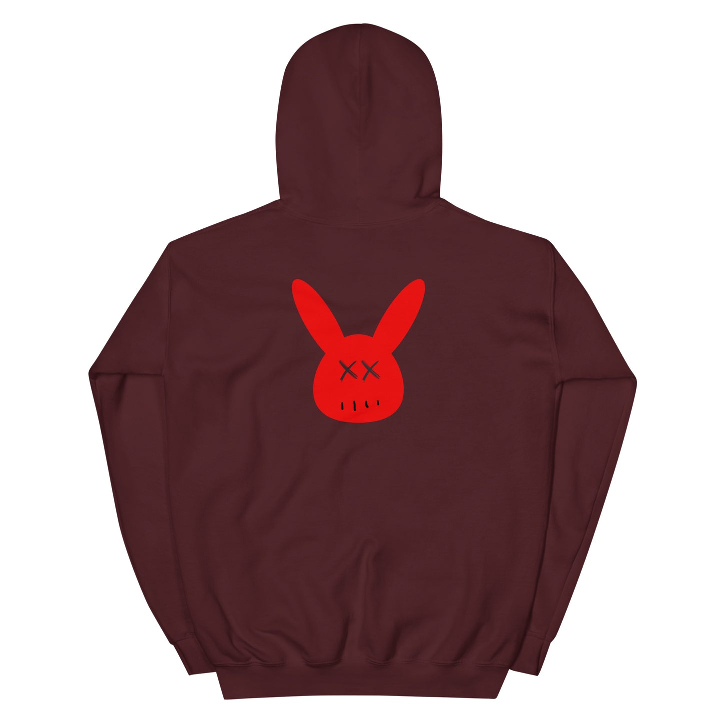 Unisex Red Combat Bunny Hoodie