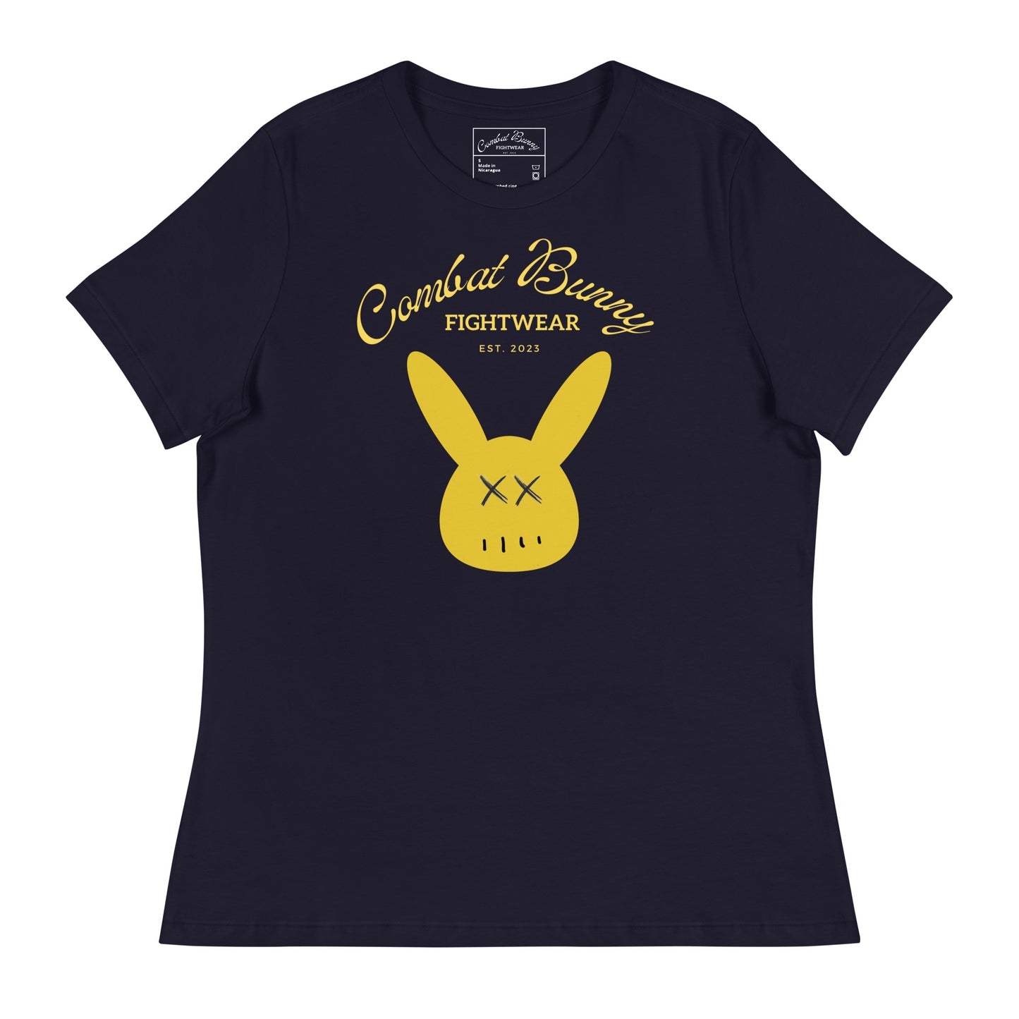 Women's Yellow Combat Bunny Relaxed T-Shirt