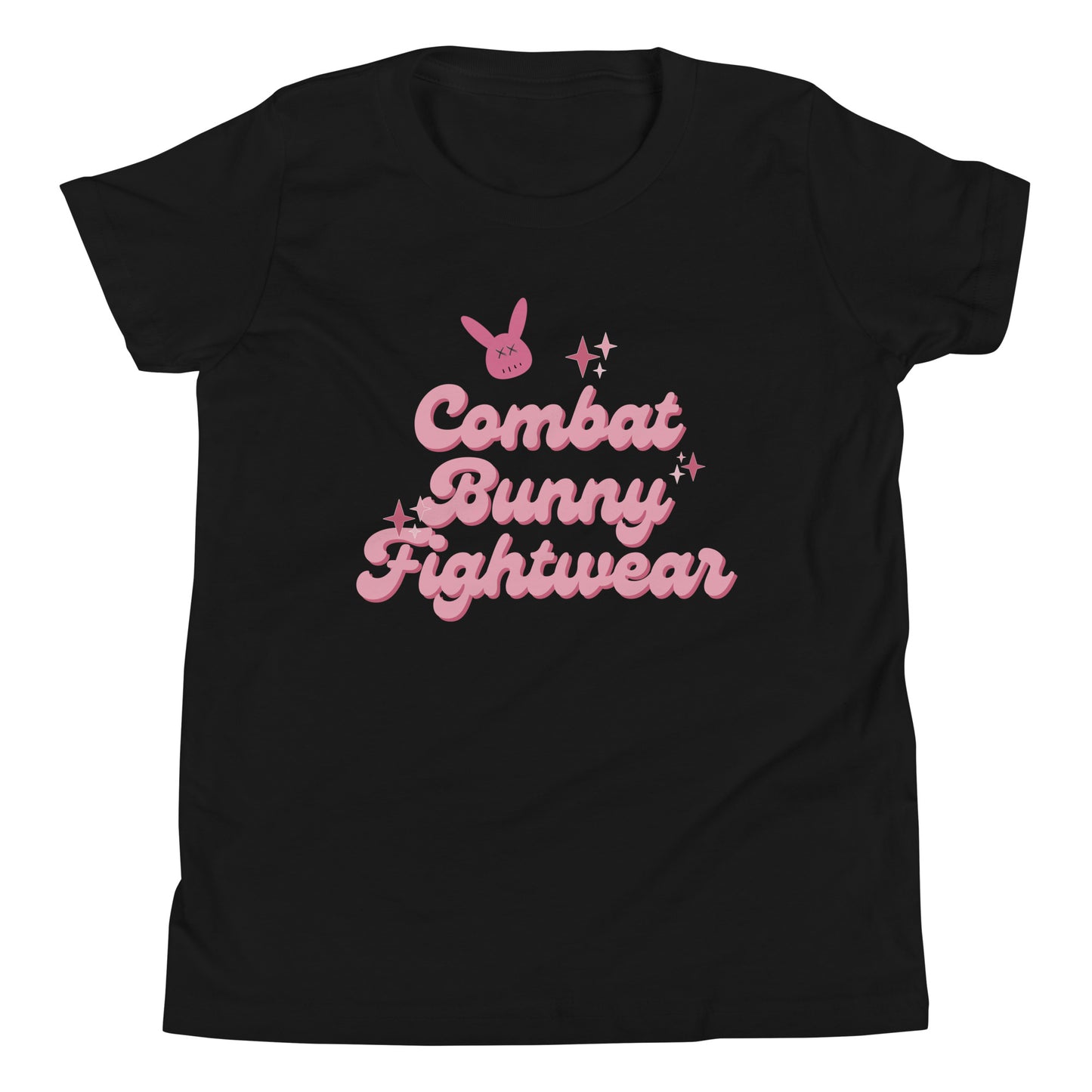 Youth Sparkly Combat Bunny Short Sleeve T-Shirt